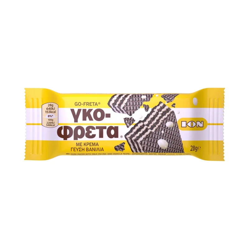 ΙΟΝ Γκοφρέτα με Κρέμα γεύση Βανίλια 28g