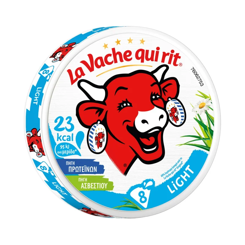 Κρεμώδες Τυρί LA VACHE QUI RIT Light σε τρίγωνα 8τεμ 120g