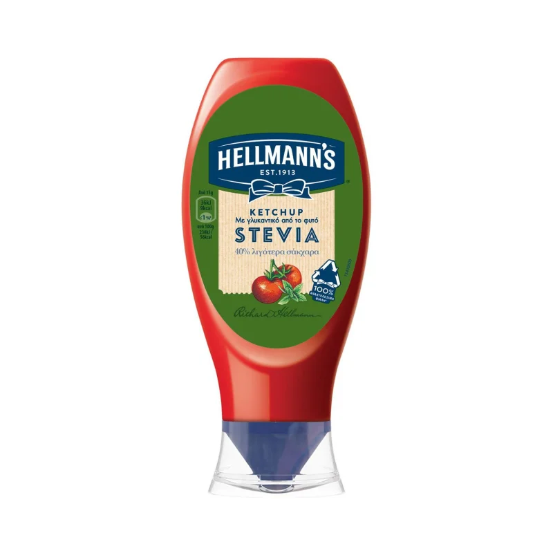 HELLMANN'S Κέτσαπ με Stevia Vegan 465g