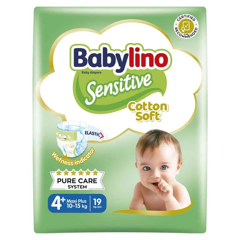 Sensitive Πάνες No4+ (10-15kg.) 19τεμ.