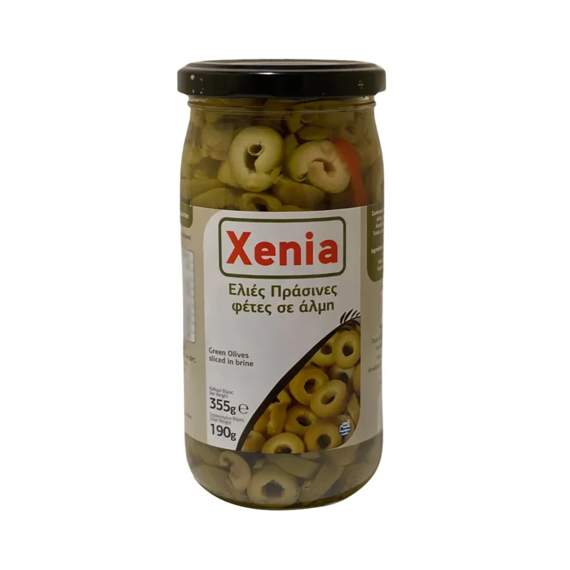 Ελιές Πράσινες XENIA φέτες σε Άλμη 190g