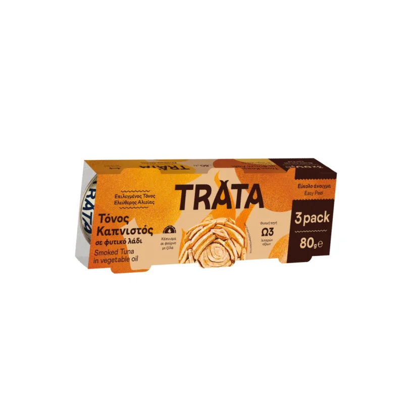 Trata Τόνος Καπνιστός σε Φυτικό Λάδι (3x80g)