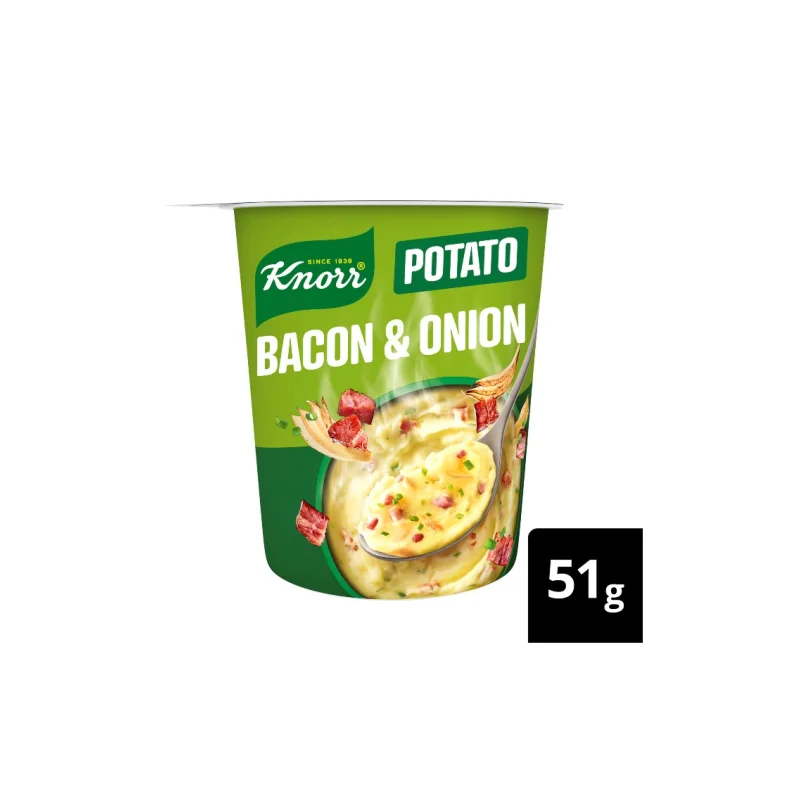KNORR Potato Snack Pot Μπέικον & Κρεμμύδι 51g