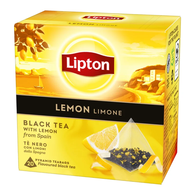 Lipton Μαύρο Τσάι Λεμόνι Σε Πυραμίδες 20x1,70γρ.