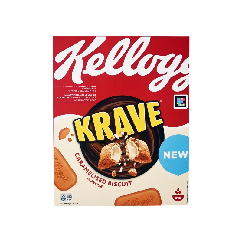 Kellogg's Krave δημητριακά caramelised biscuit 375g