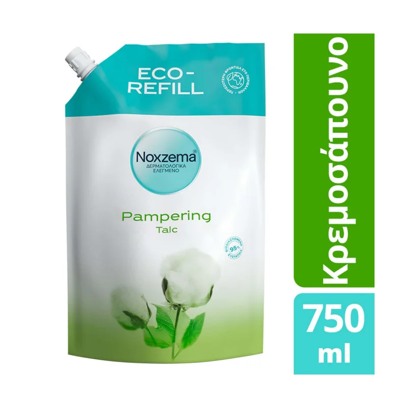 NOXZEMA 750ML ΚΡΕΜΟΣΑΠΟΥΝΟ ΥΠΟΑΛΛΕΡΓΙΚΟ TALC ΑΝΤ/ΚΟ