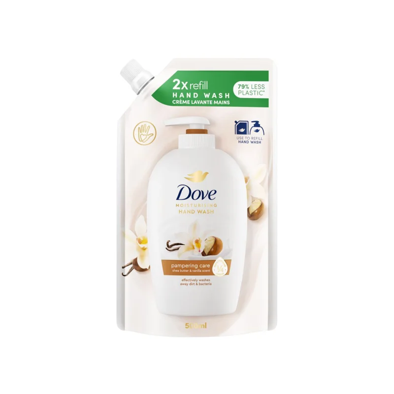 Dove υγρό κρεμοσάπουνο ανταλλακτικό shea butter with warm vanilla 500ml