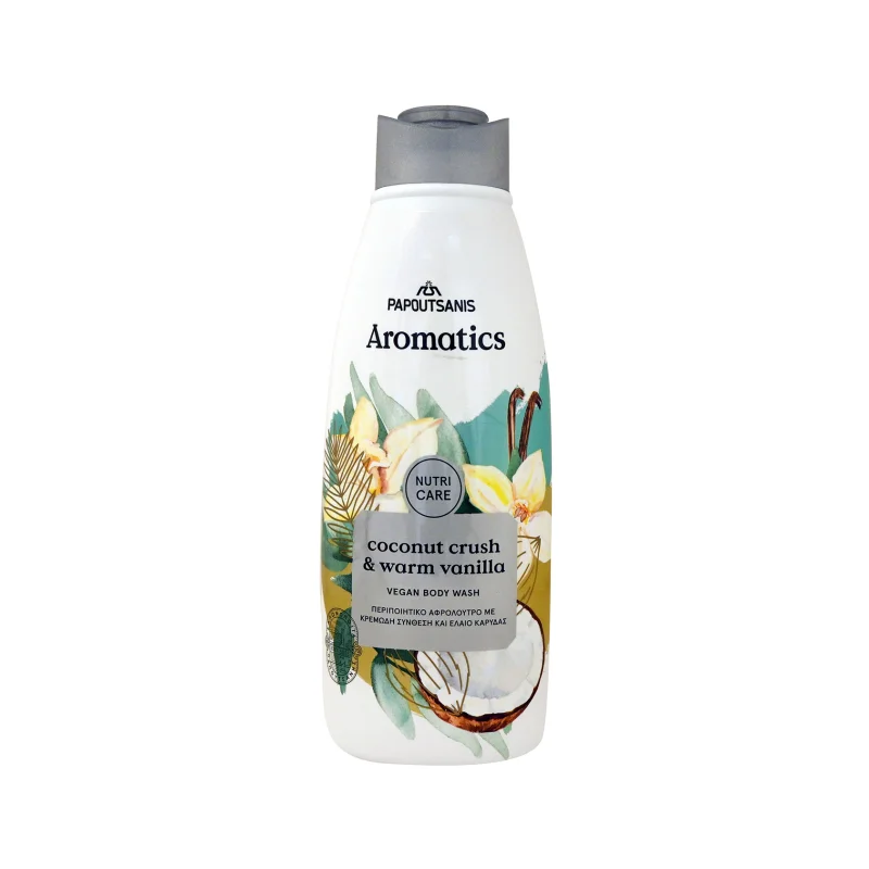 Papoutsanis Aromatics αφρόλουτρο coconut crush & warm vanilla 600ml