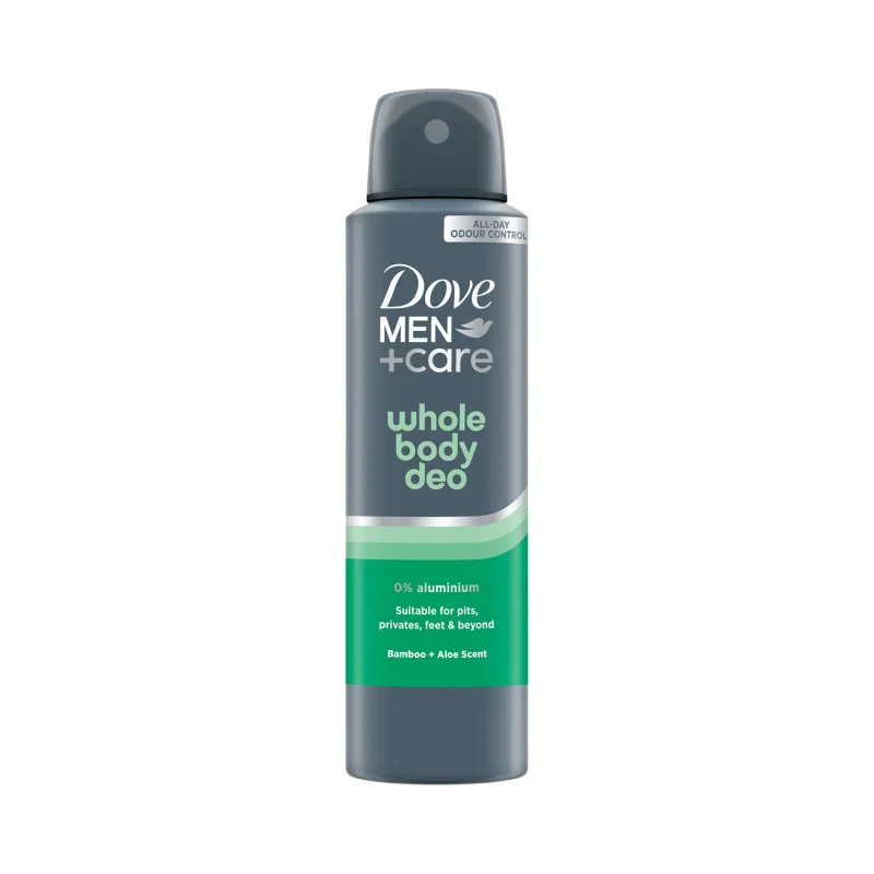 DOVE Men + Care Whole Body Αποσμητικό Σπρέι Bamboo & Aloe Vera 150ml