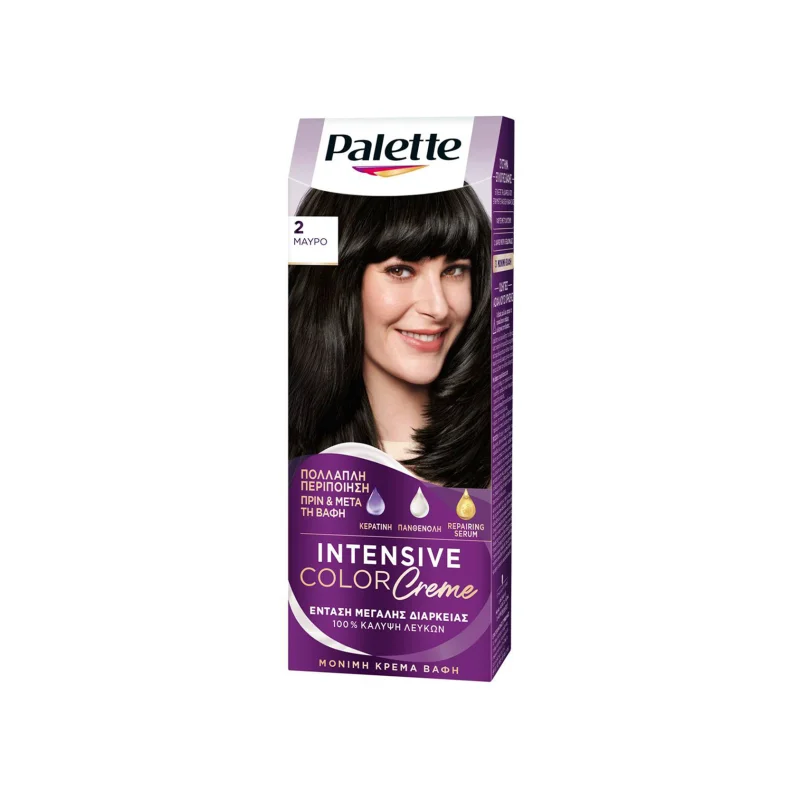 Palette Intensive Color Creme βαφή μαλλιών μαύρο Nο. 2 110ml