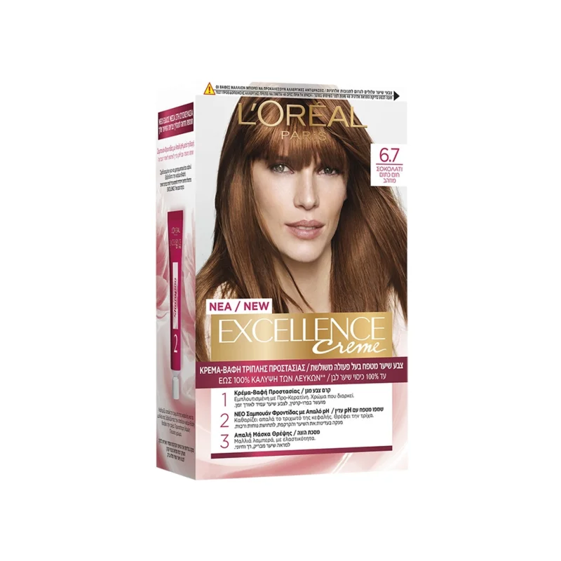 L'oreal Excellence βαφή μαλλιών σοκολατί νο 6. 7 48ml
