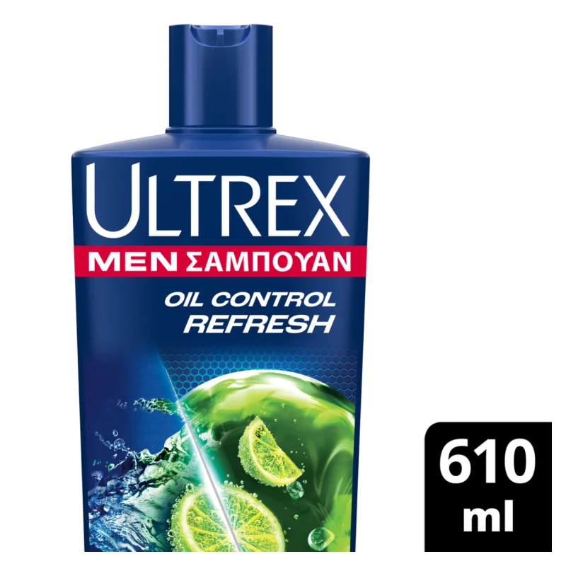 ULTREX Σαμπουάν Oil Control Refresh Λιπαρά Μαλλιά 610ml