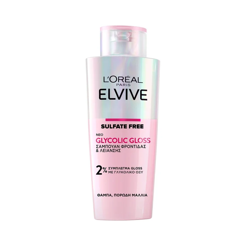ELVIVE Glycolic Gloss Σαμπουάν για Θαμπά & Πορώδη Μαλλιά 200ml