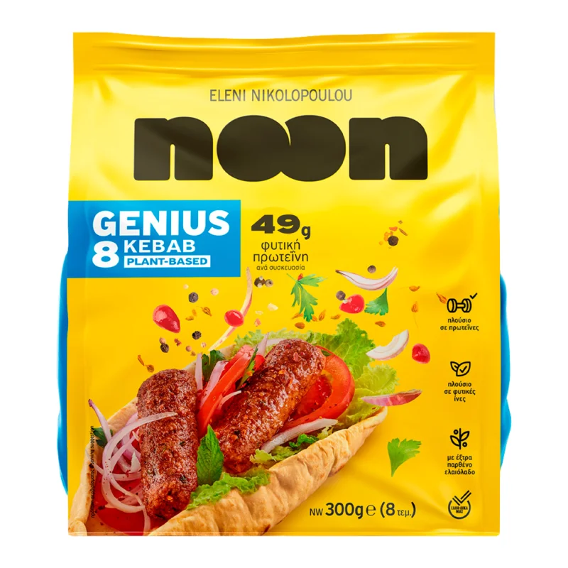 ΝΙΚΟΛΟΠΟΥΛΟΥ Noon Genius Φυτικό Κεμπάπ Vegan 300g