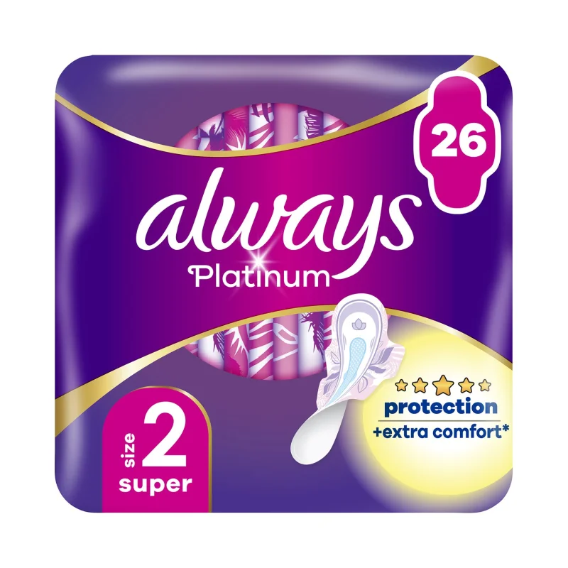 ALWAYS Platinum Σερβιέτες No2 Super 26τεμ