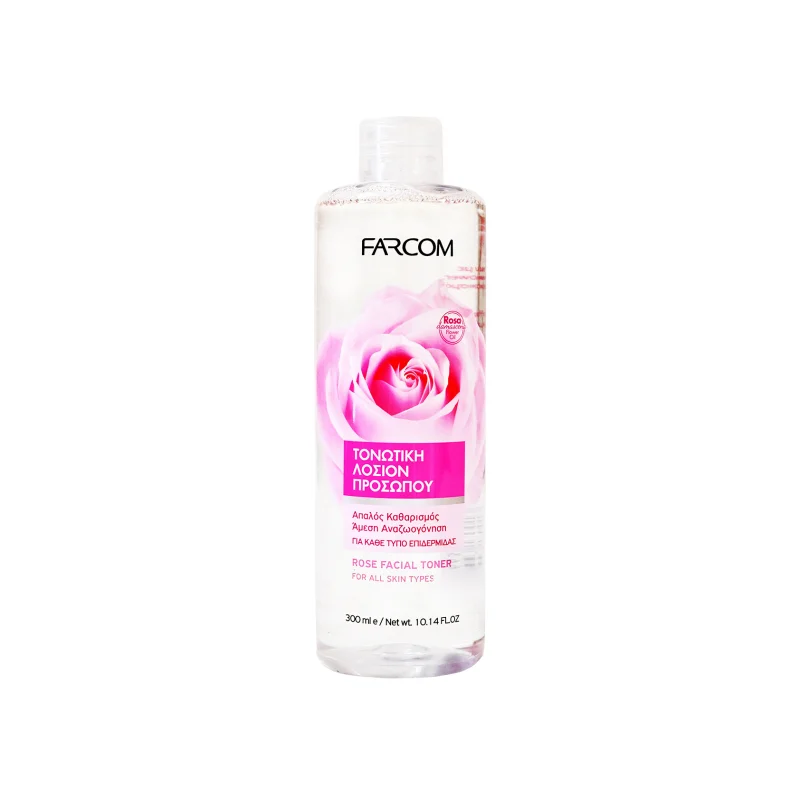 Farcom λοσιόν προσώπου rose 300ml