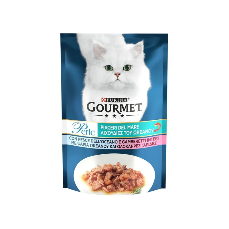 Gourmet Perle τροφή γάτας θαλασσινές λιχουδιές 85g