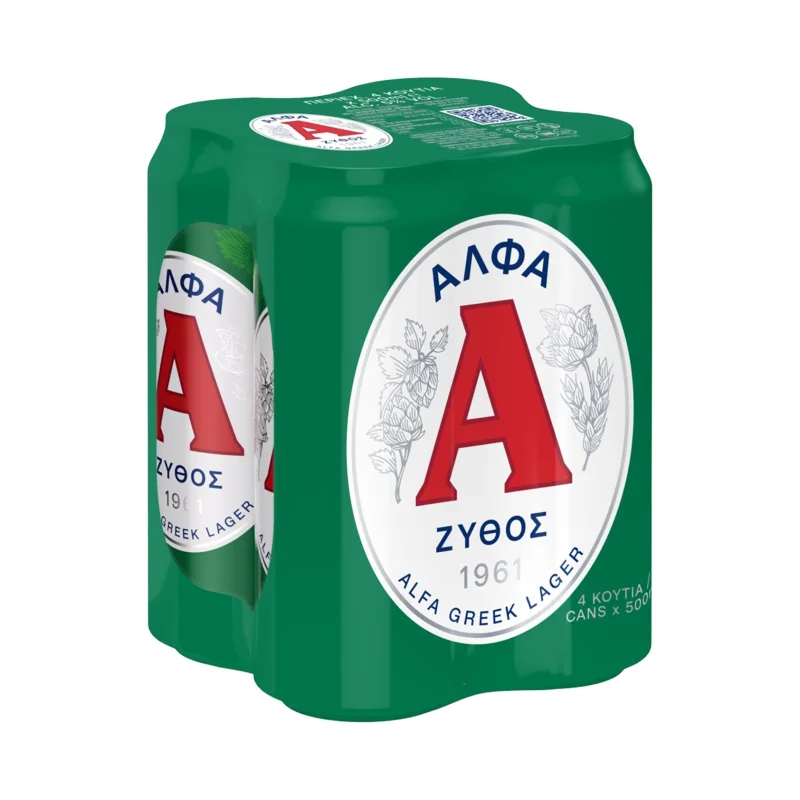 ΑΛΦΑ Μπίρα Lager 4x500ml