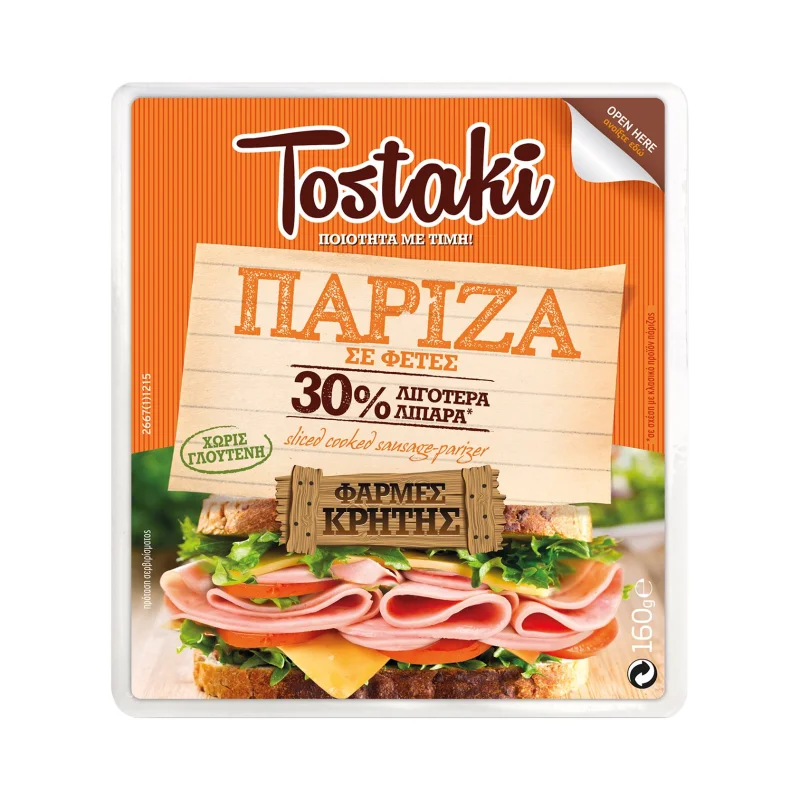 TOSTAKI Πάριζα Χωρίς γλουτένη 160g