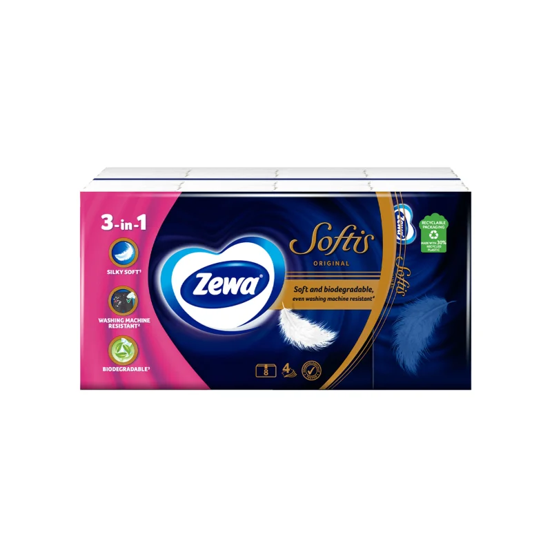 Zewa Softis χαρτομαντηλα τσέπης original 8τεμ