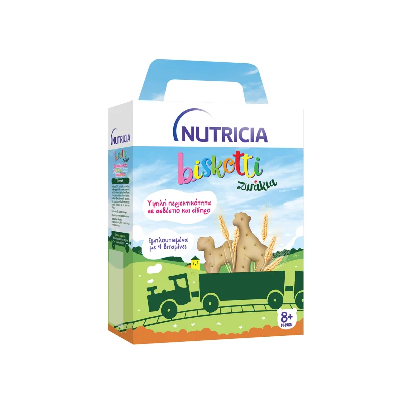 Nutricia Biskotti μπισκότα παιδικά ζωάκια 8+ μηνών 180g