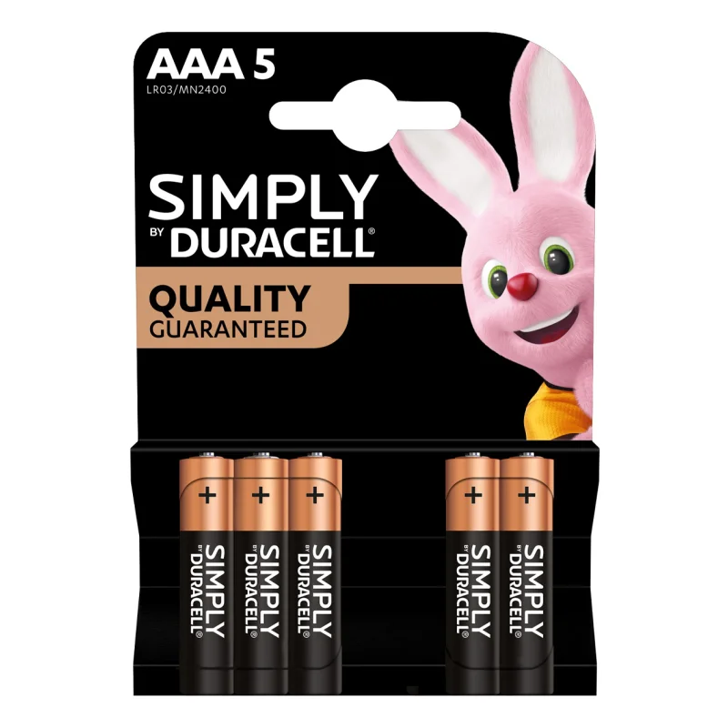 DURACELL Μπαταρίες Αλκαλικές Simply ΑΑA 5 Τεμάχια