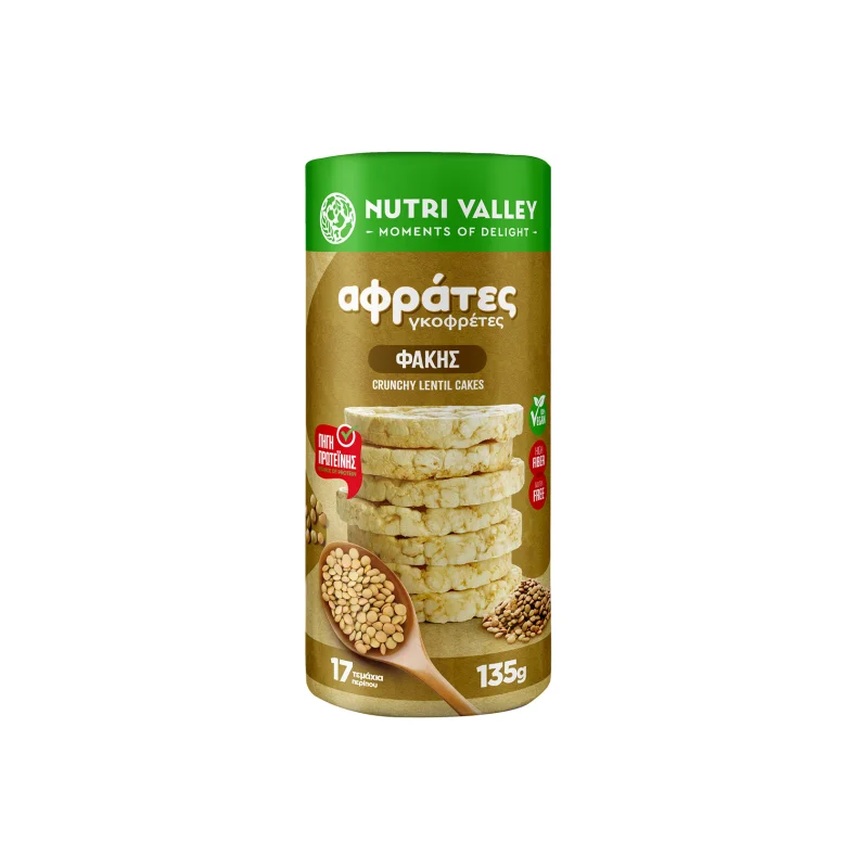 Nutri Valley γκοφρέτες φακής αφράτες 135g