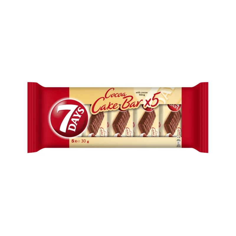 7DAYS Cake Bar Κακάο με Γέμιση Κακάο 5x30g
