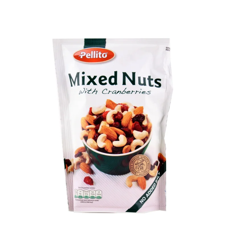 Pellito Mixed nuts ανάμεικτοι ξηροί καρποί με cranberry ανάλατοι ξηροί καρποί 150g