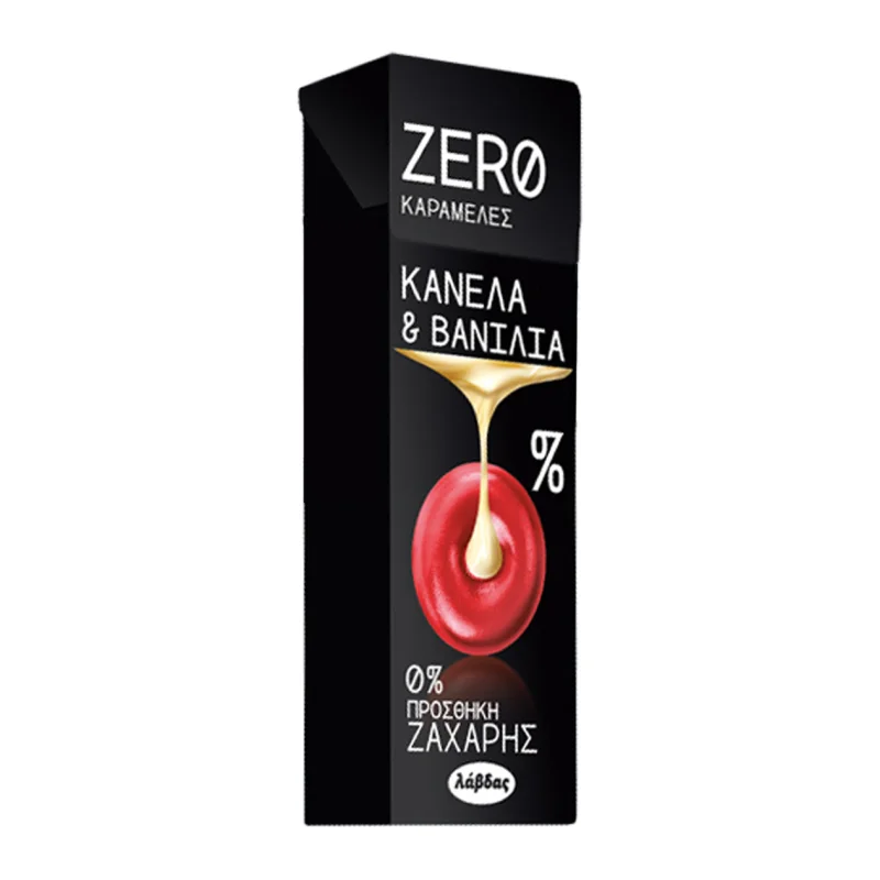 ZERO Καραμέλες Κανέλα & Βανίλια 36gr