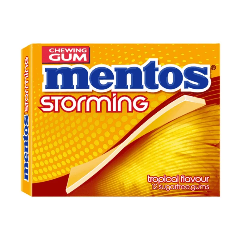 Mentos Storming Tropical τσίχλες 12τεμ 33g