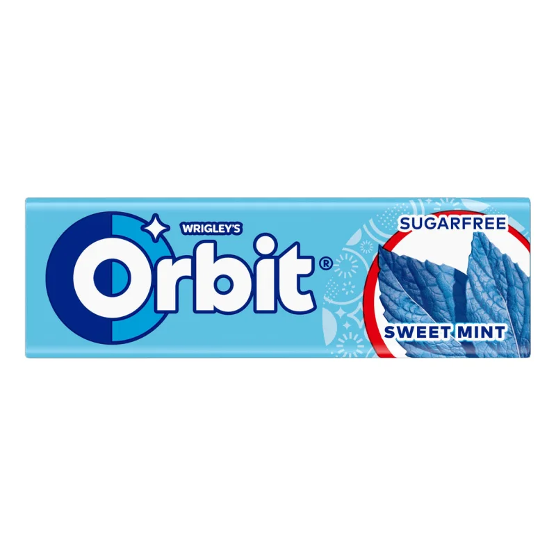 Orbit Τσίχλες Sweet Mint Χωρίς Ζάχαρη 10 Τεμάχια 14 gr