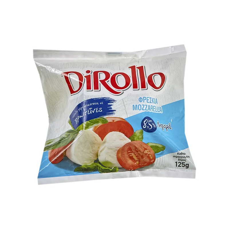 Μοτσαρέλα DIROLLO Φρέσκια 8,5% Λιπαρά 125g