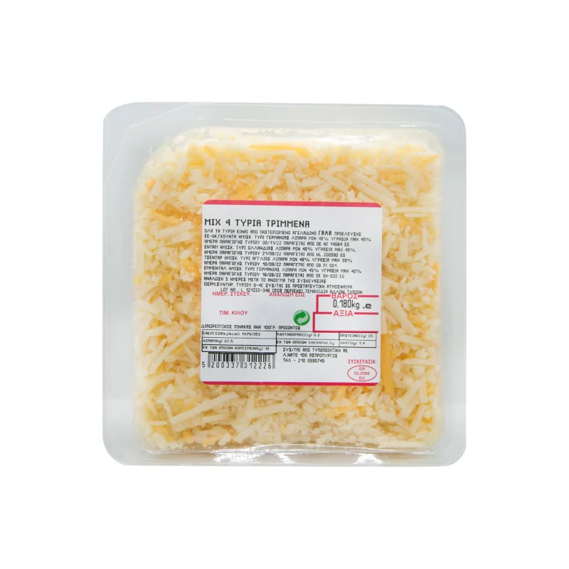 Mix 4 Τυριά τριμμένα 180g