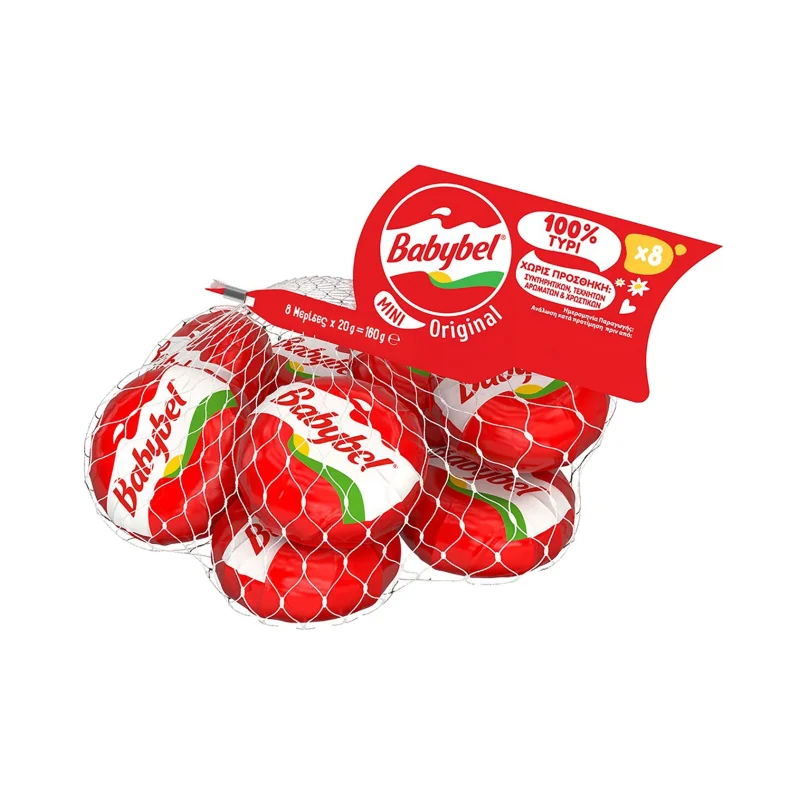 Ημίσκληρο Τυρί BABYBEL Mini σε μερίδες 160g