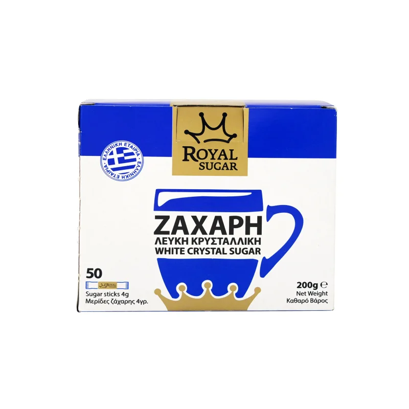 Royal Sugar ζάχαρη λευκή σε στικς 50x4g