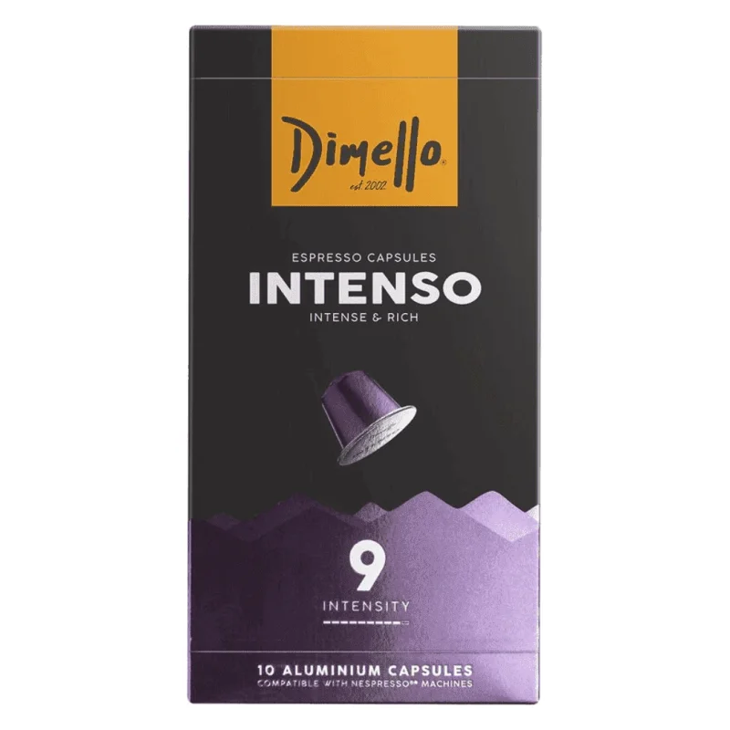 Dimello Καφές Espresso Intenso Σε Κάψουλες 10τεμ. 56γρ.