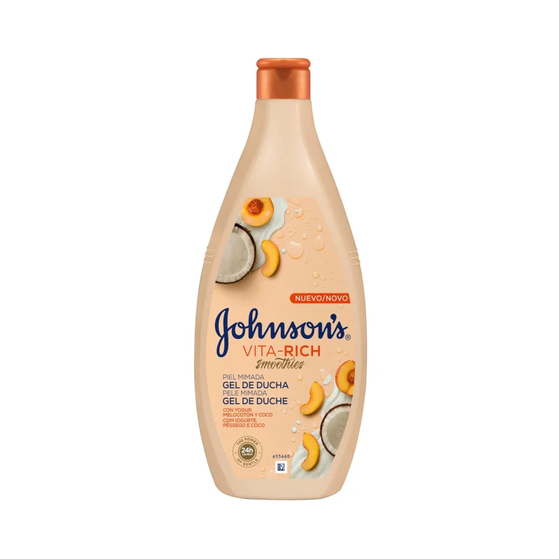 JOHNSON'S Vita Rich Smoothies Αφρόλουτρο με Γιαούρτι Ροδάκινο & Καρύδα 750ml