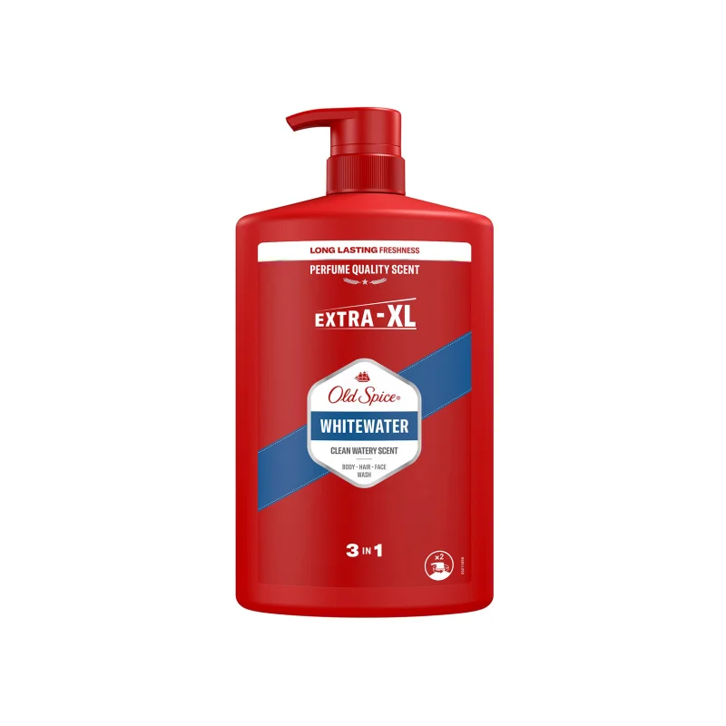 Old Spice αφρόλουτρο για σώμα, πρόσωπο & μαλλιά whitewater 1000ml