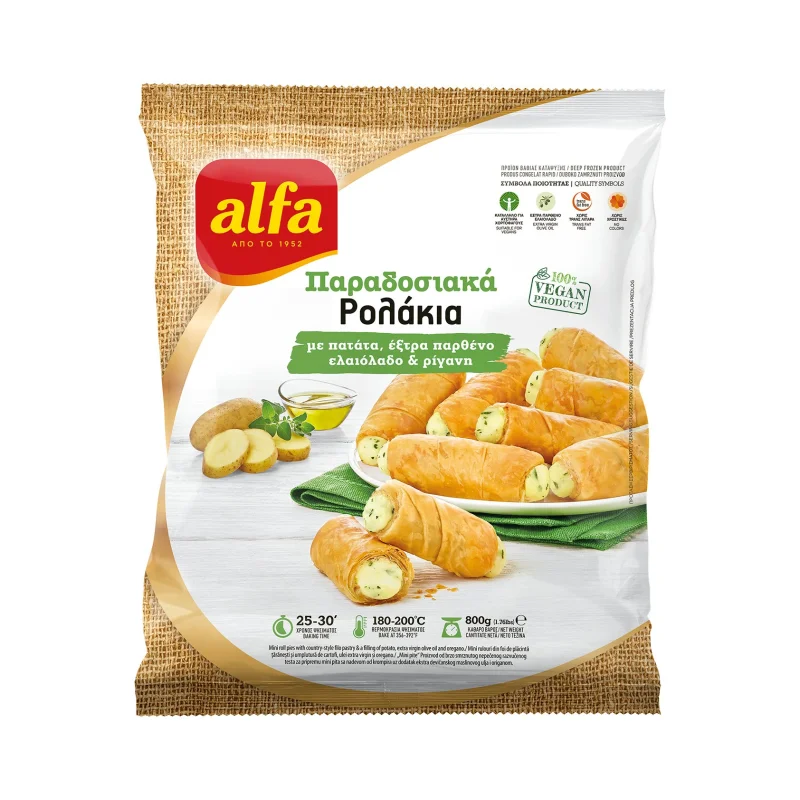 Ρολάκια με Πατάτα ALFA Παραδοσιακά Vegan 800g