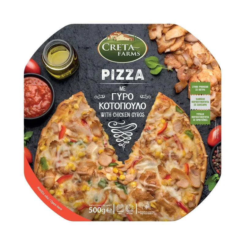 Πίτσα CRETA FARMS με Γύρο Κοτόπουλο 500g