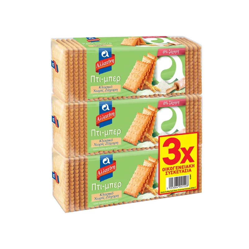 Αλλατίνη Πτι Μπερ μπισκότα 3x225g