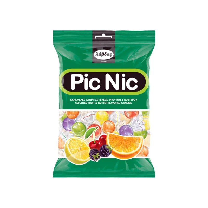 Λάβδας Pic Nic καραμέλες γεύση φρούτων 250g