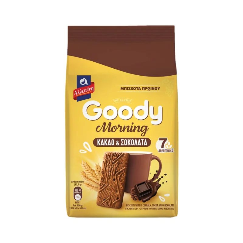 ΑΛΛΑΤΙΝΗ GOODY 160G ΜΠΙΣΚΟΤΑ ΚΑΚΑΟ & ΣΟΚΟΛΑΤΑ