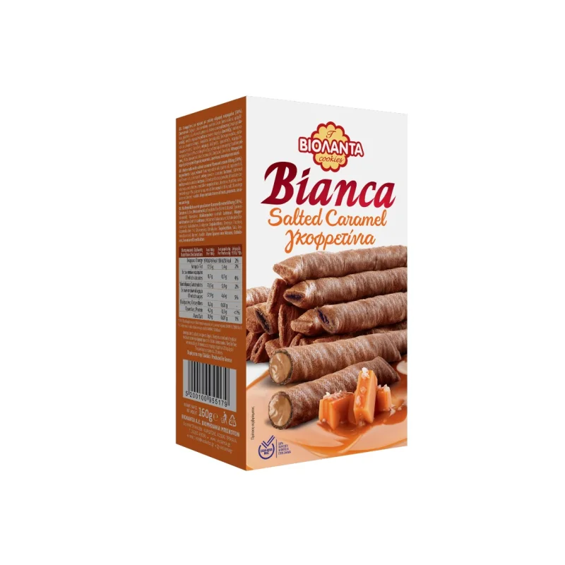 ΒΙΟΛΑΝΤΑ Γκοφρετίνια Bianca Αλμυρή Καραμέλα 160g