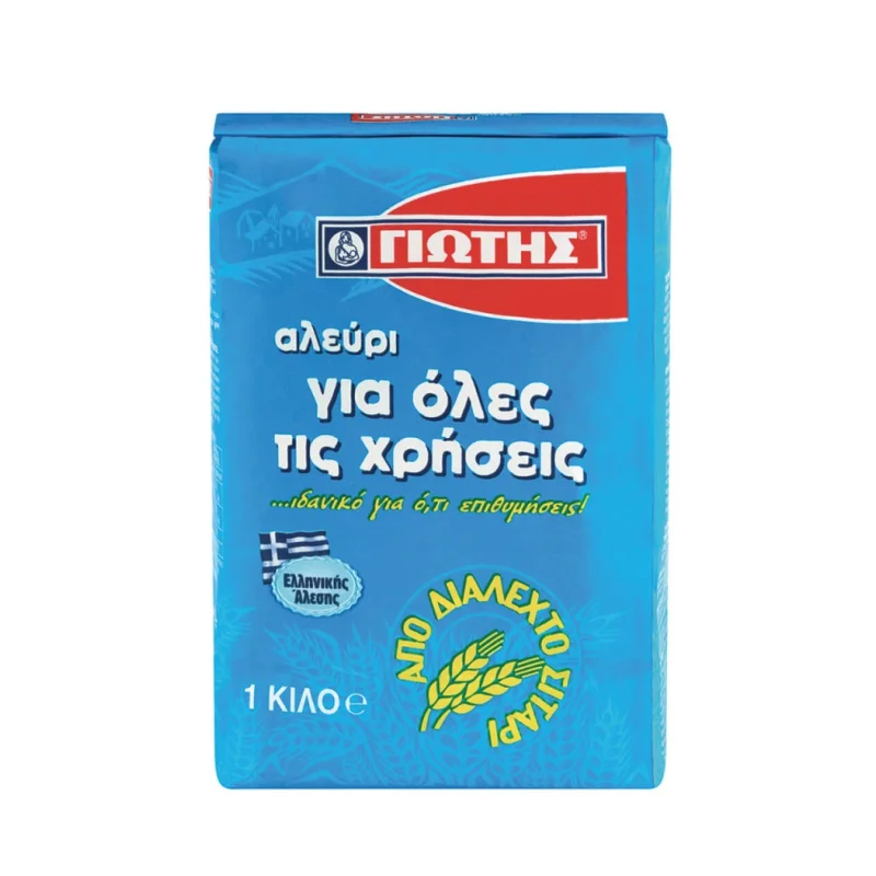 γιώτης αλεύρι για όλες τις χρήσεις . 1 kg