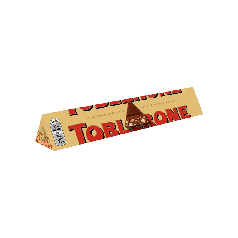 Toblerone σοκολάτα γάλακτος with honey & almond nougat 100g