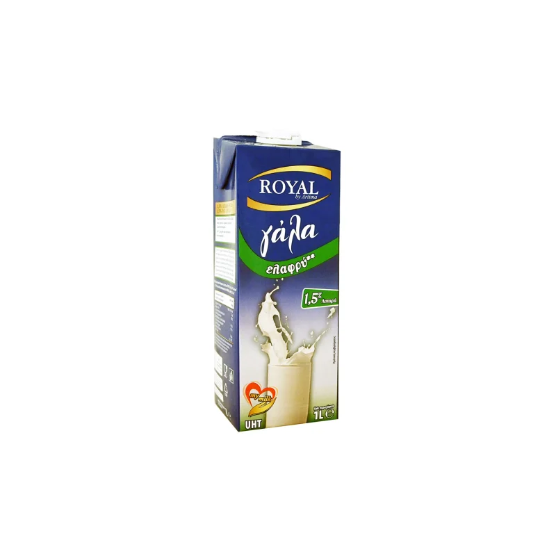 Royal γάλα UHT ελαφρύ 1,5% 1lt