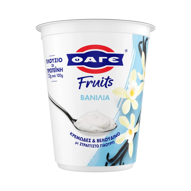 ΦΑΓΕ Fruits Επιδόρπιο Στραγγιστού Γιαουρτιού με Βανίλια 380g