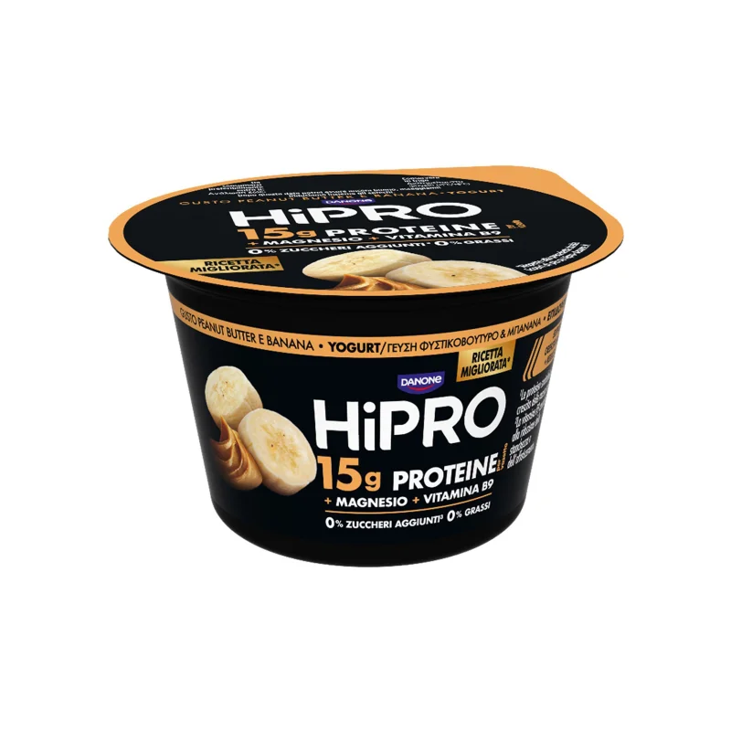 Danone Hipro επιδόρπιο γιαουρτιού φιστικοβούτυρο και μπανάνα 160g